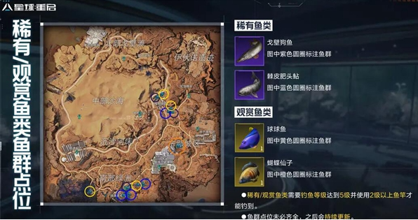 戈壁垂钓点示意图